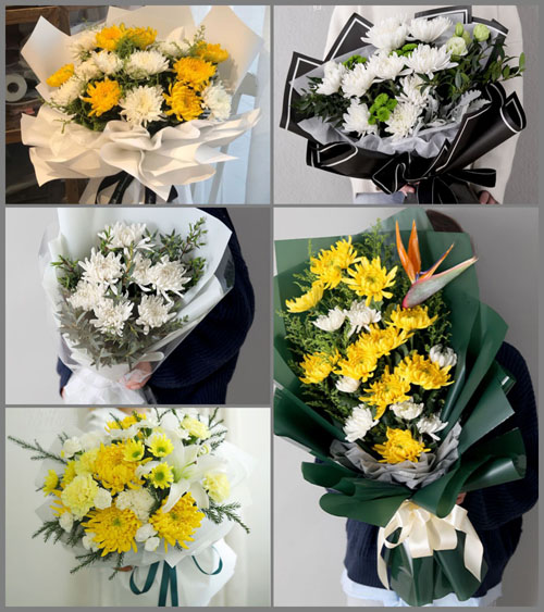 安徽淮南市寿县茶庵镇白事花束代送